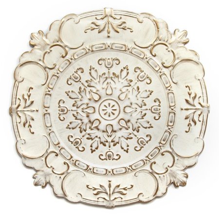 HOME ROOTS White European Medallion Wall Decor 321201